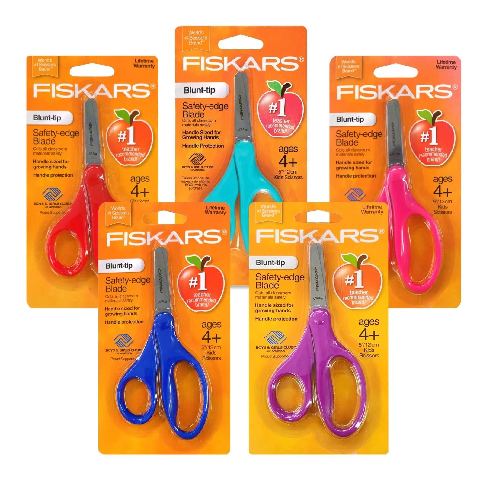 Fiskars Safety Edge Blade Blunt-tip Scissors 5"