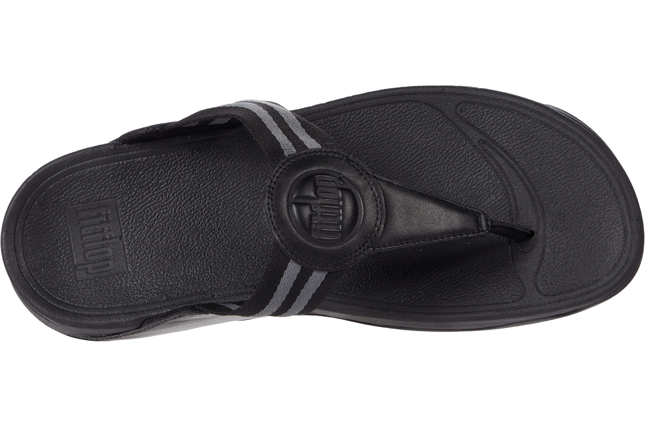 FitFlop DX4090-040 WALKSTAR TOE-POST SANDALS All Black