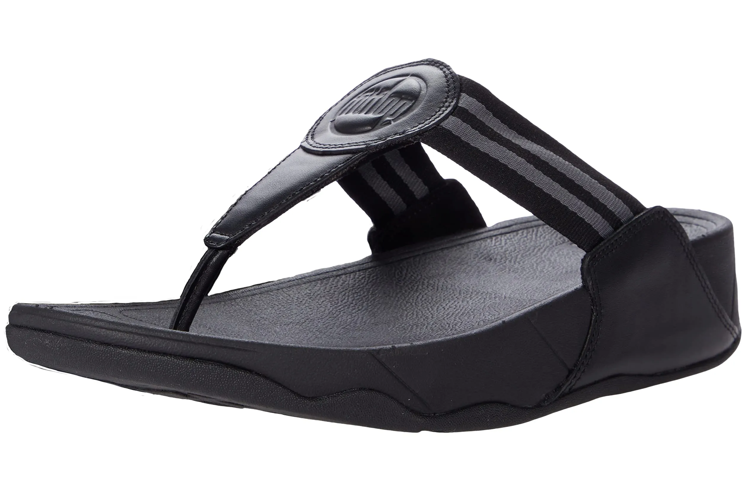 FitFlop DX4090-040 WALKSTAR TOE-POST SANDALS All Black