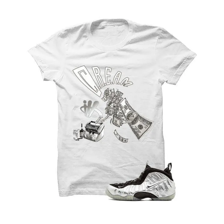 Foamposite Pro Silver Surfer White T Shirt (Cream)