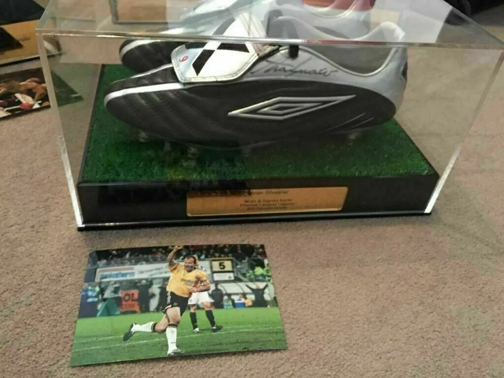 Football Boots Display Case Personalised with or without Artificial Grass