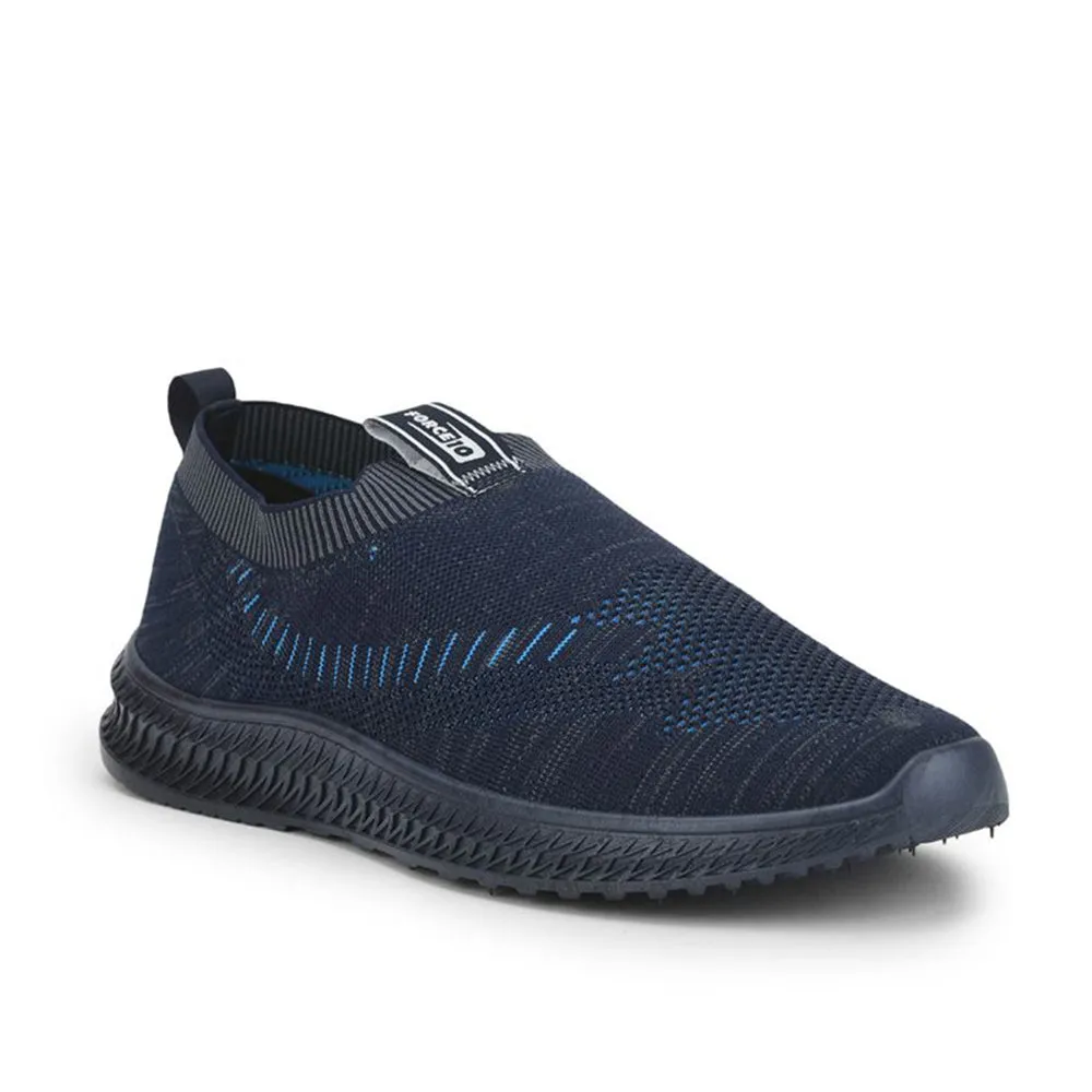 Force 10 Sports Non Lacing Shoe For Men (N.Blue) ROKKY-1 By Liberty