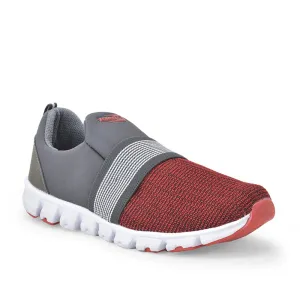 Force 10 Sports Red Slip-on Walking Shoes For Men FLEXPRO-15 By Liberty