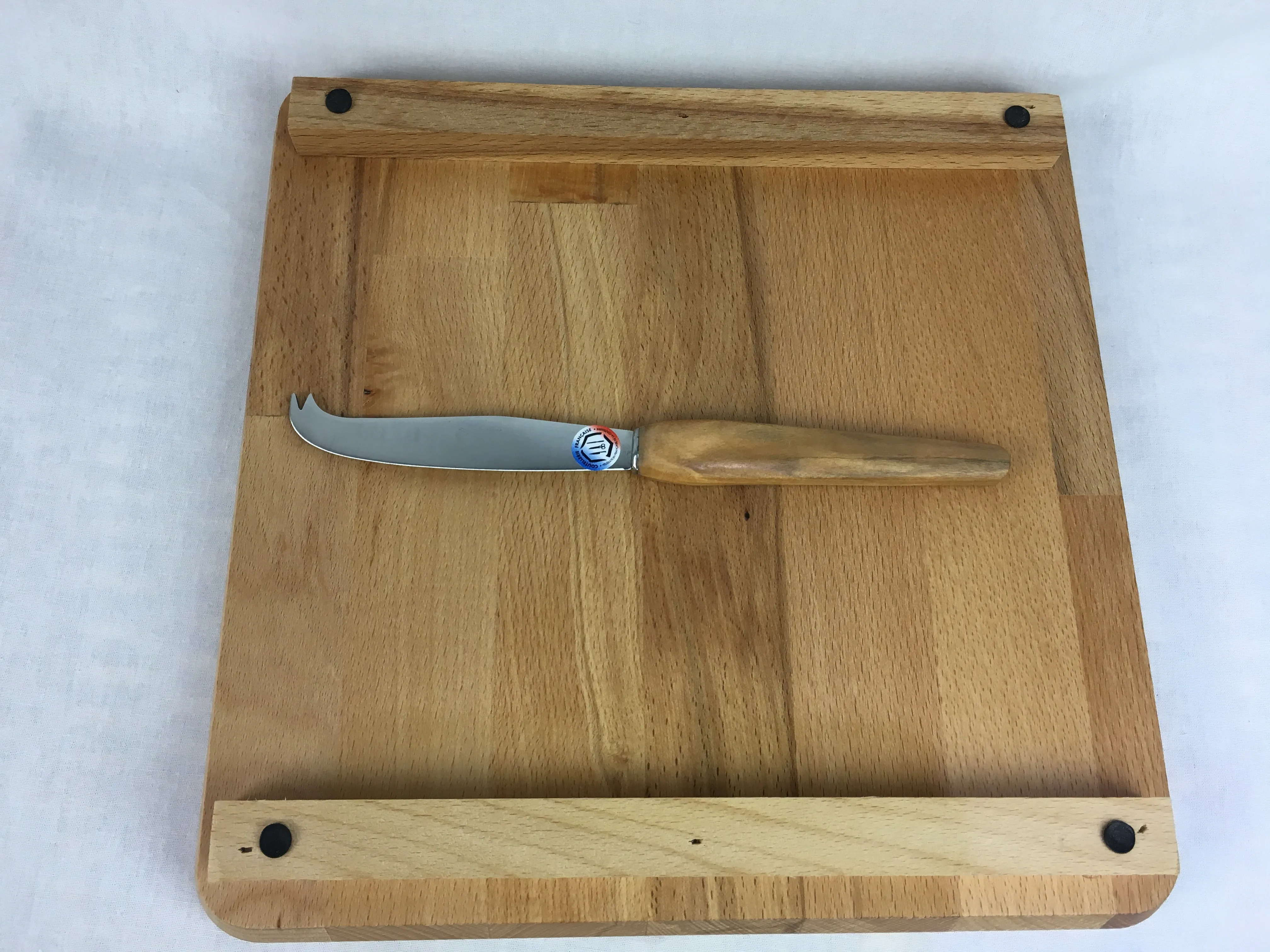 French Beech Cheese Board and Olive Tree Cheese Knife