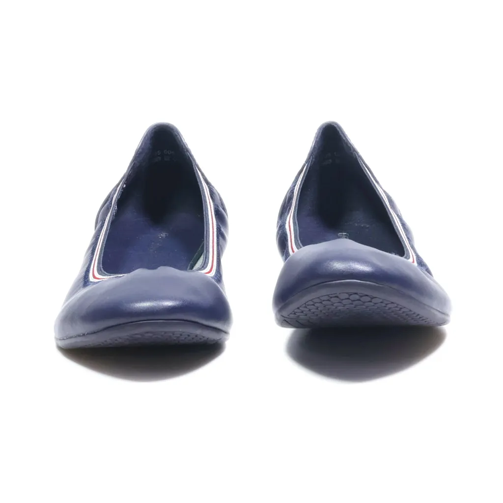 Graceland Ballerinas Leather Blue Colour For Women