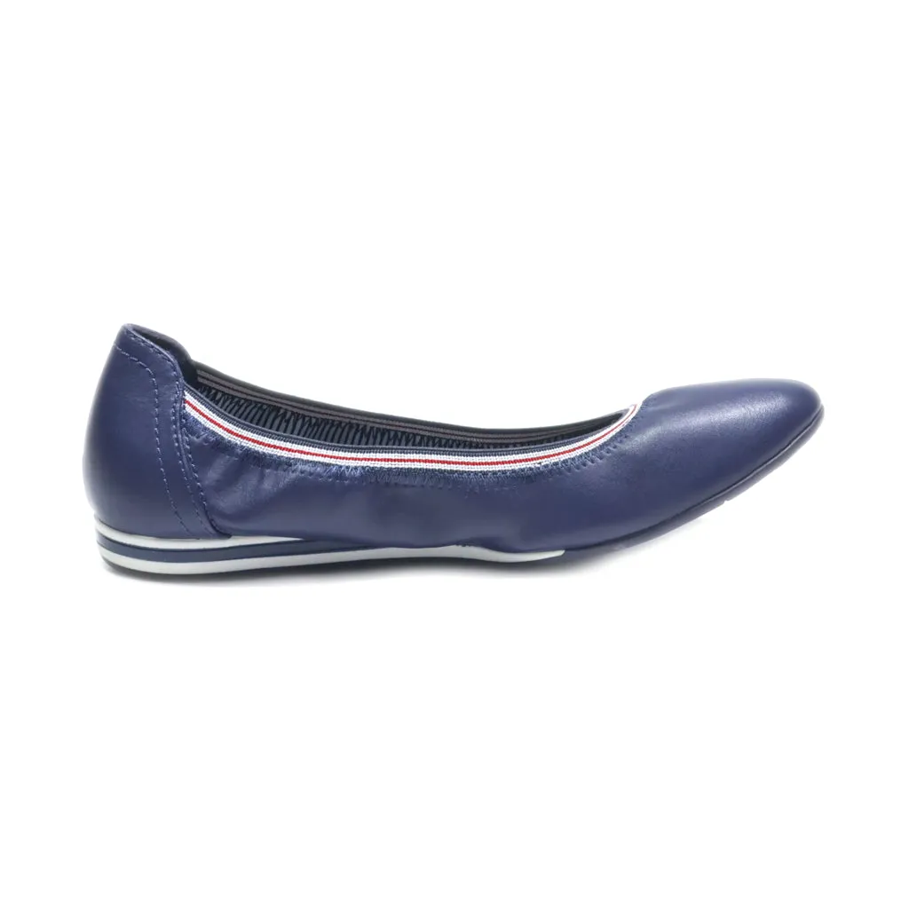 Graceland Ballerinas Leather Blue Colour For Women