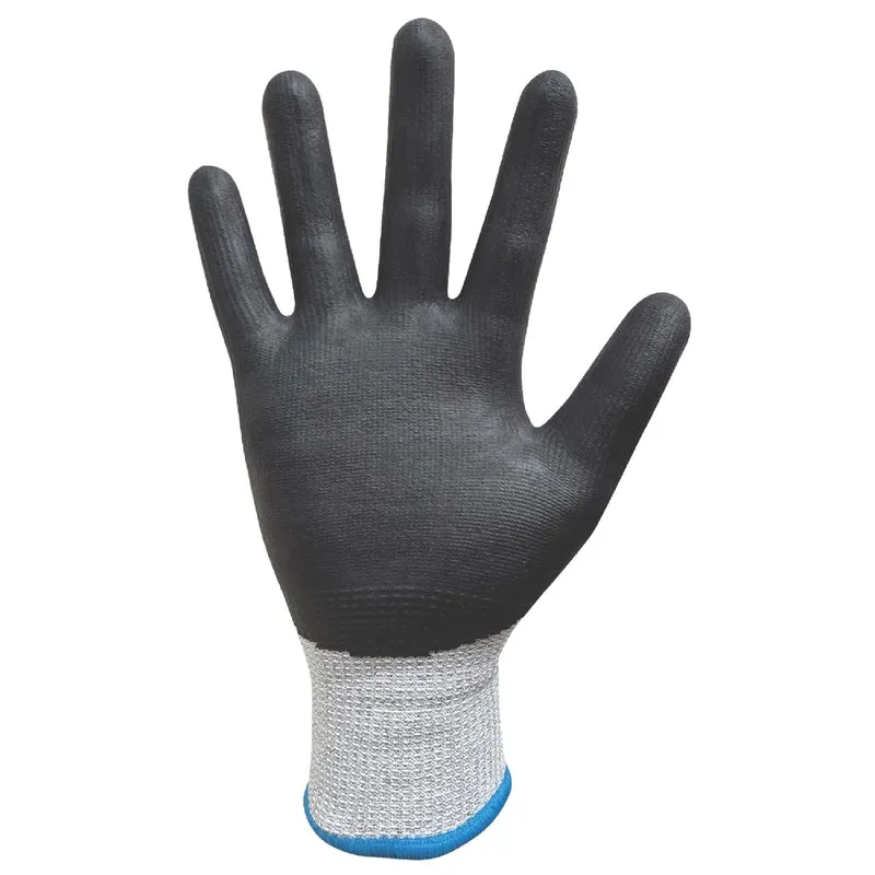 Grease Monkey XL Sandy Nitrile Cut Resistant Black/Gray Dipped Gloves