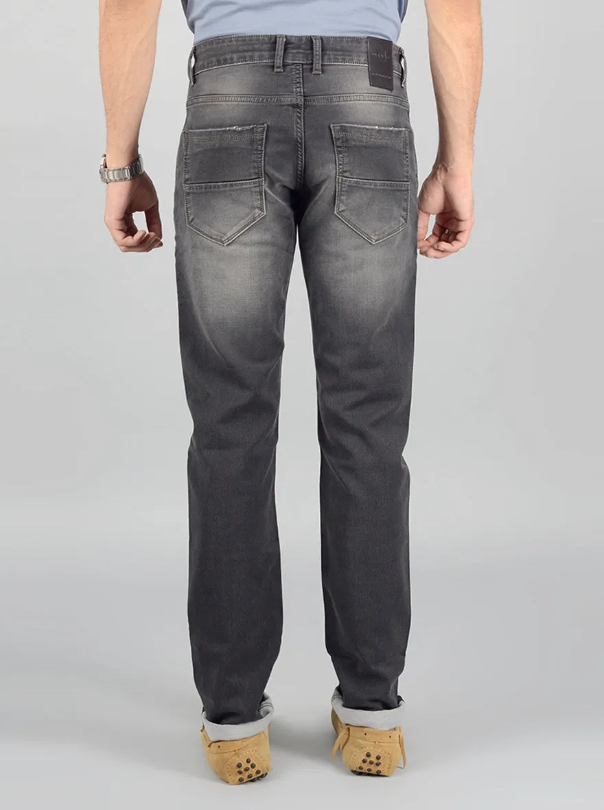 Grey Washed Slim Fit Jeans | JadeBlue