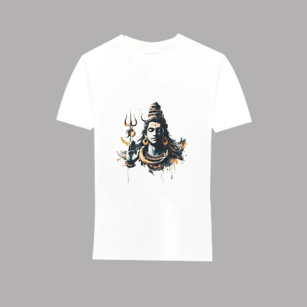 Har Har Mahadev Printed WhiteT-Shirt