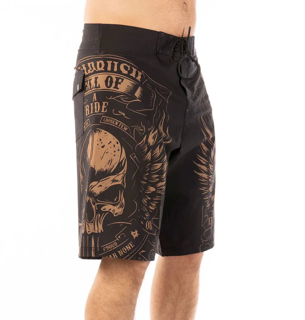 Headrush Men's Biker Wings Board Shorts