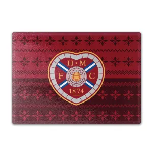 Heart of Midlothian Knitted Halves Christmas Chopping Board