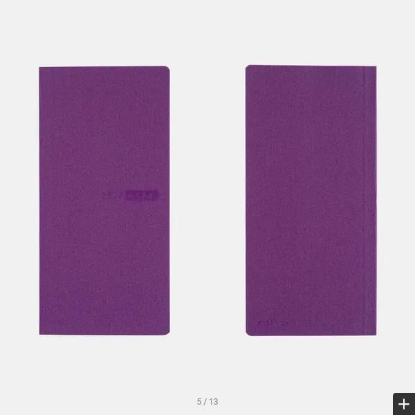 Hobonichi Weeks MEGA,  Hobonichi Techo 2025 Sneaker: Rich Purple Weeks Mega Softcover Book / Weekly Horizontal / January start / Monday start - English Edition