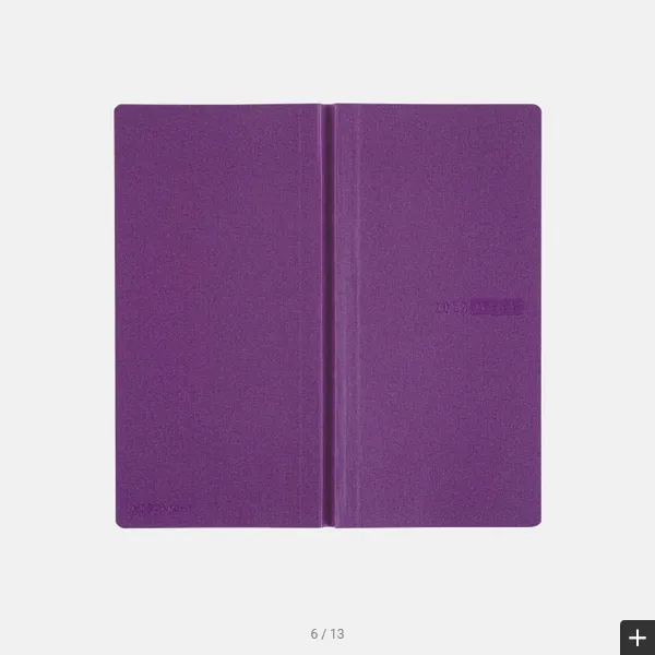 Hobonichi Weeks MEGA,  Hobonichi Techo 2025 Sneaker: Rich Purple Weeks Mega Softcover Book / Weekly Horizontal / January start / Monday start - English Edition