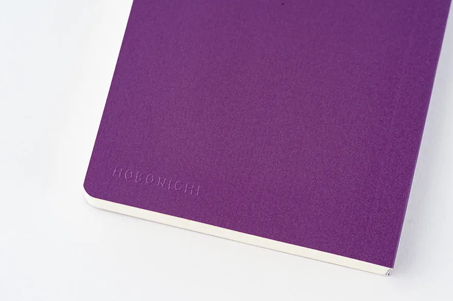 Hobonichi Weeks MEGA,  Hobonichi Techo 2025 Sneaker: Rich Purple Weeks Mega Softcover Book / Weekly Horizontal / January start / Monday start - English Edition