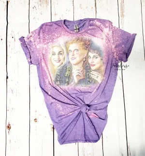 Hocus Pocus Sanderson Sisters Bleached Shirt