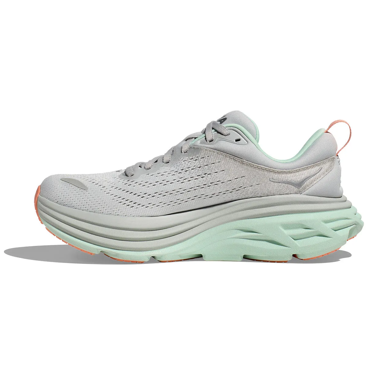 Hoka Bondi 8 Running Shoes - Womens - Stardust/Aqua Breeze