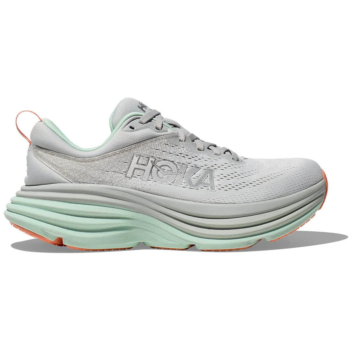 Hoka Bondi 8 Running Shoes - Womens - Stardust/Aqua Breeze