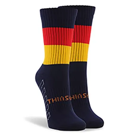 Hooped/Striped Short ThinSkins Socks - 6 Pack