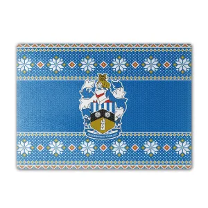 Huddersfield Knitted Xmas Chopping Board