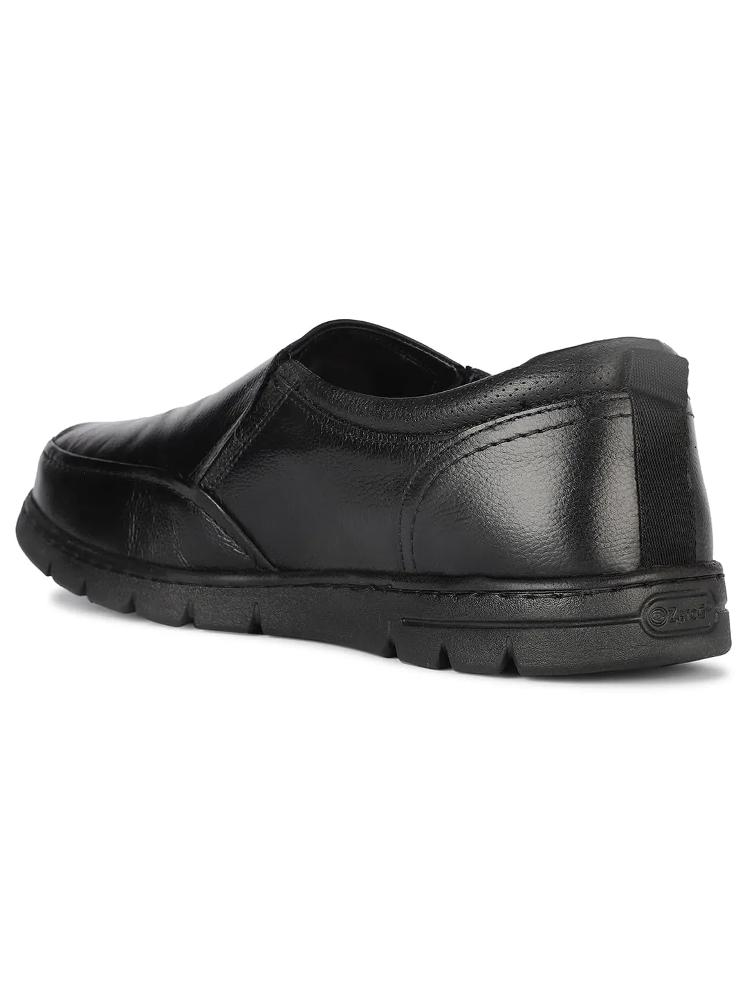 Hush Puppies Men's KEENAN SLIP ON Formal Shoes (8556165_BLACK_7 UK)