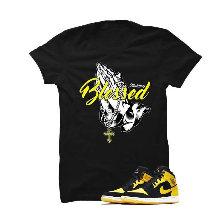 Jordan 1 Mid New Love Black T Shirt (blessed)