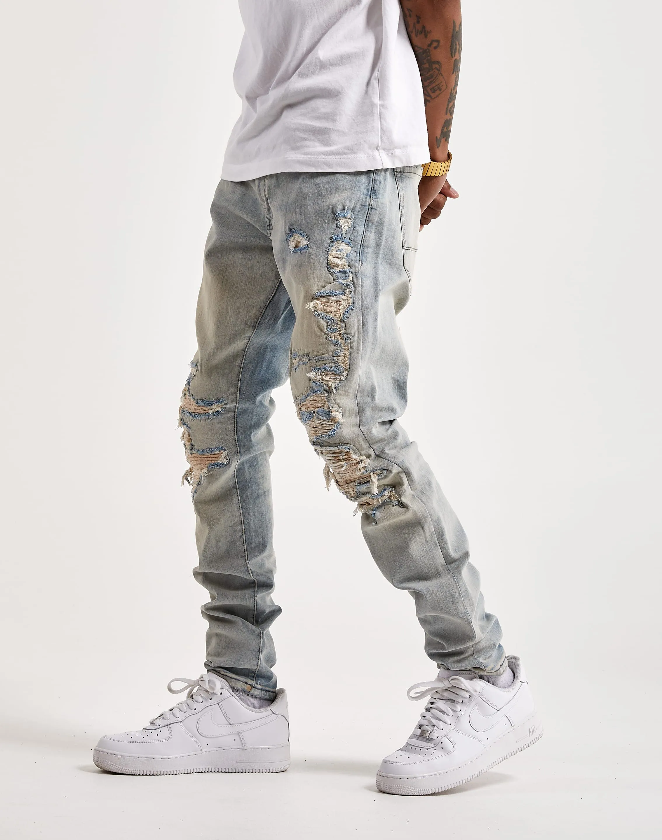 Jordan Craig Pintuck Backed Denim Jeans