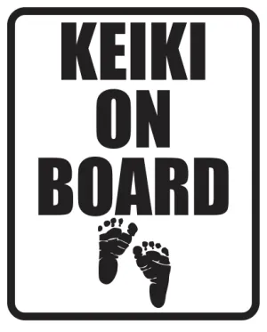 Keiki On Board Diecut Sticker