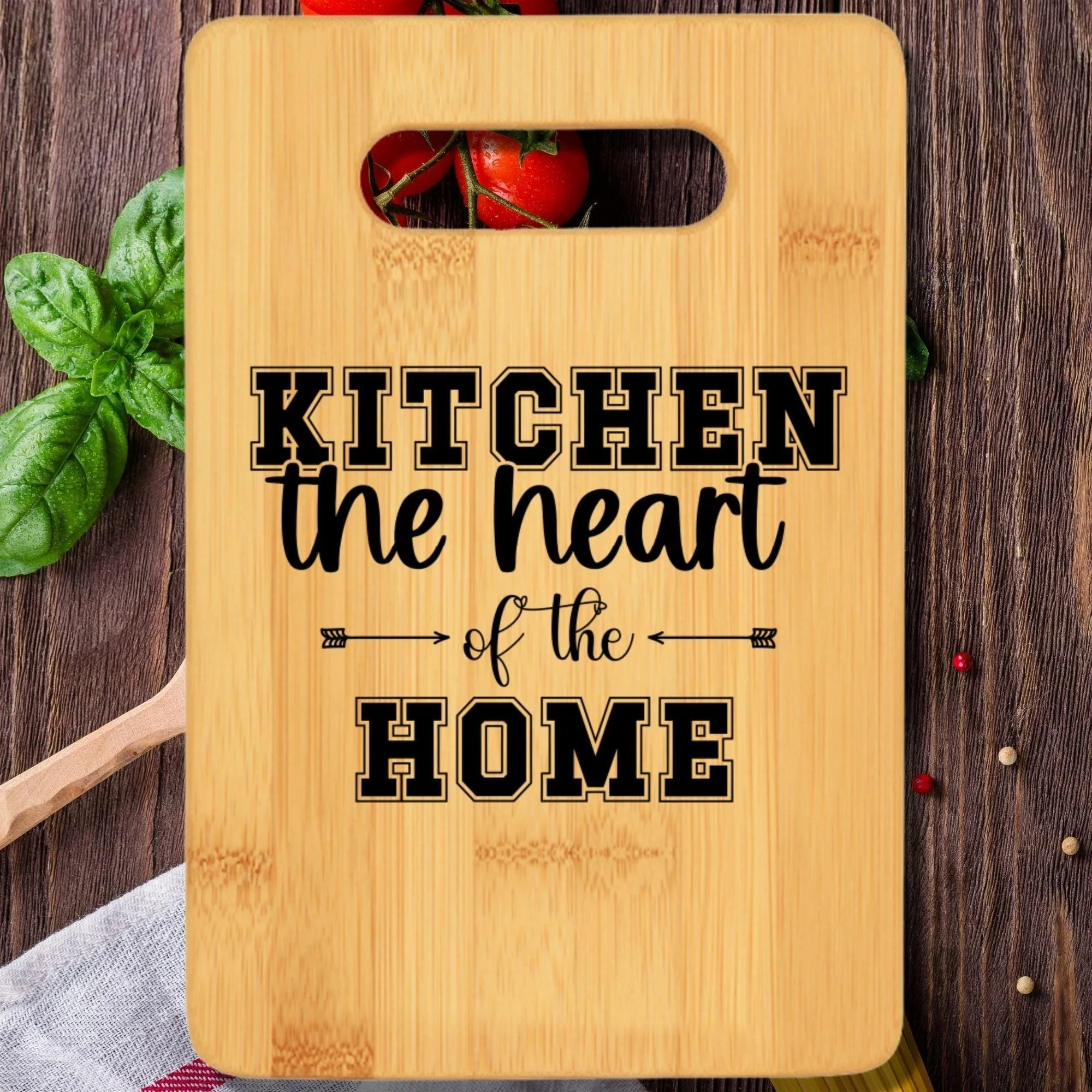 Kitchen the Heart of the Home Cutting Board