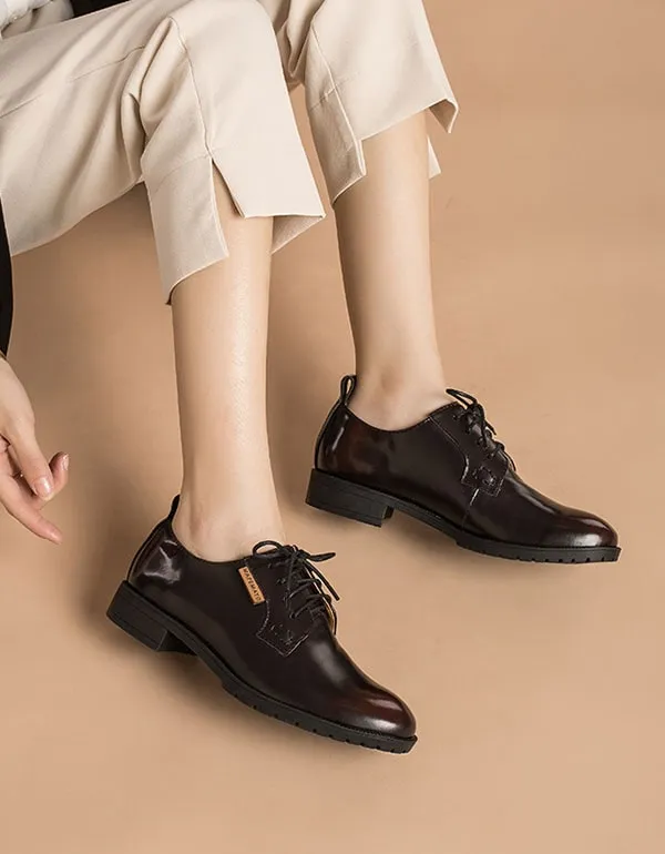 Lace-Up 100% Handmade Genuine Leather Oxford Shoes