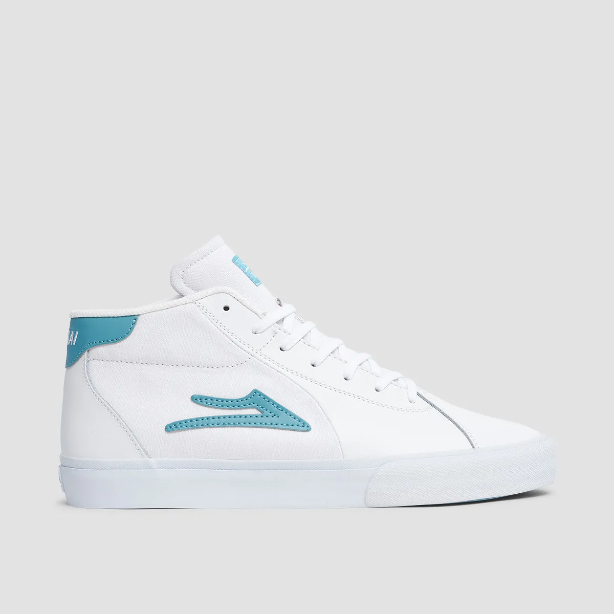 Lakai Flaco II Mid Shoes - White/Nile Leather