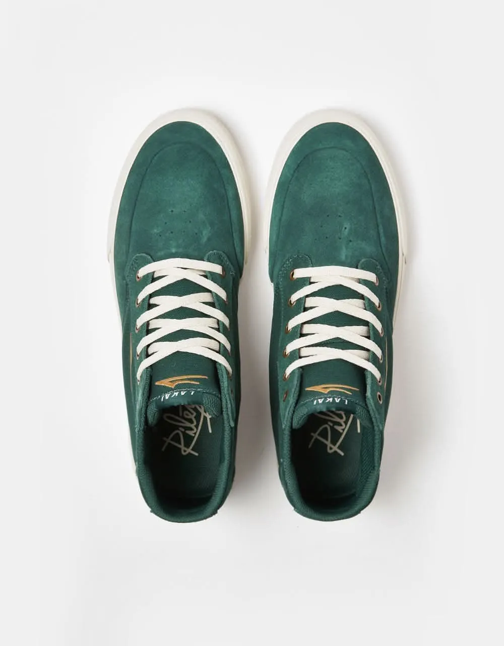 Lakai Riley 3 High Skate Shoes - Pine Suede