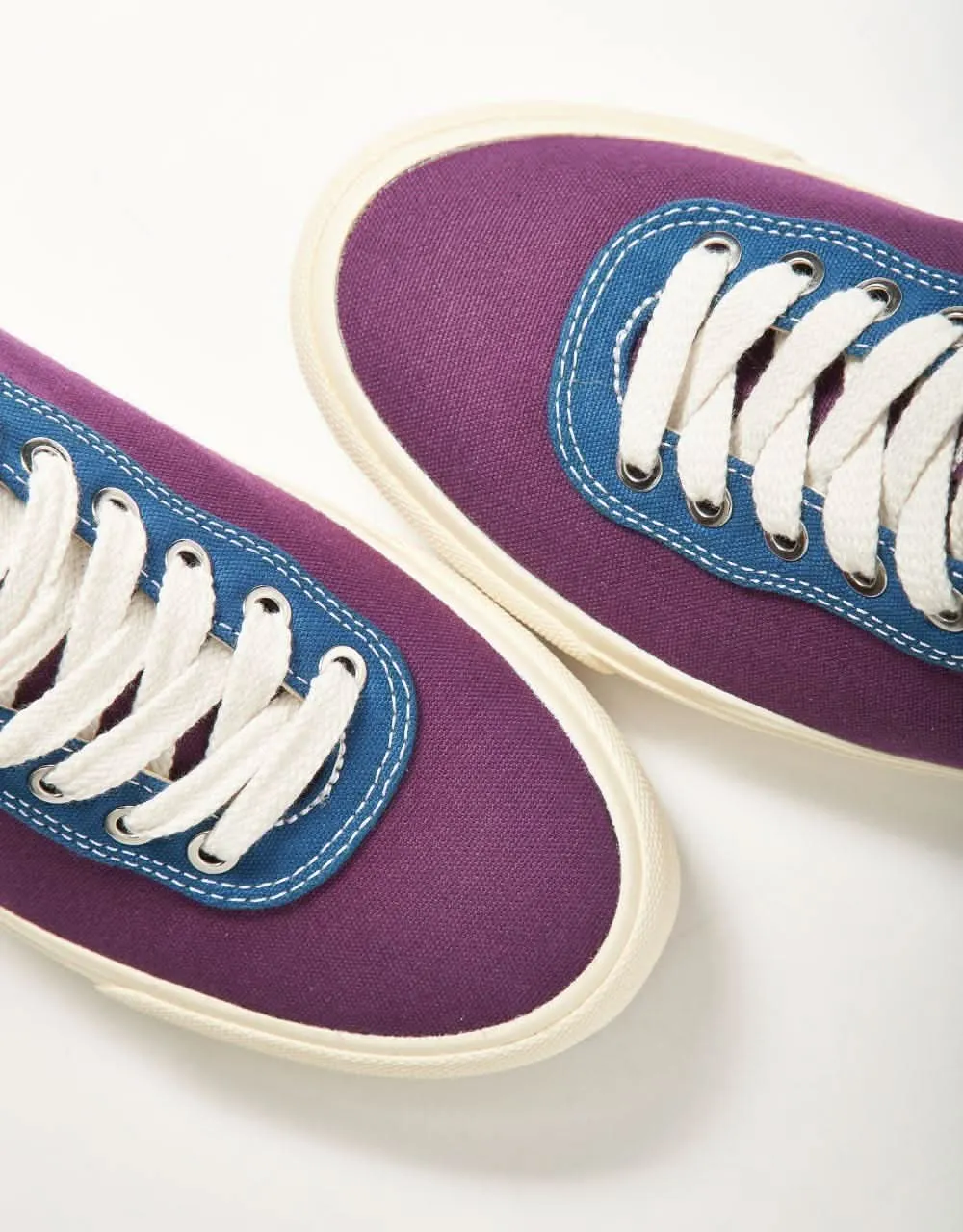 Last Resort AB x Julian Smith VM001 Lo Canvas Skate Shoes - Plum/Dirty Blue