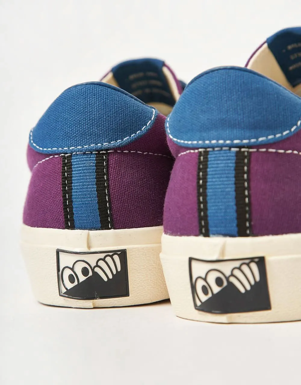 Last Resort AB x Julian Smith VM001 Lo Canvas Skate Shoes - Plum/Dirty Blue