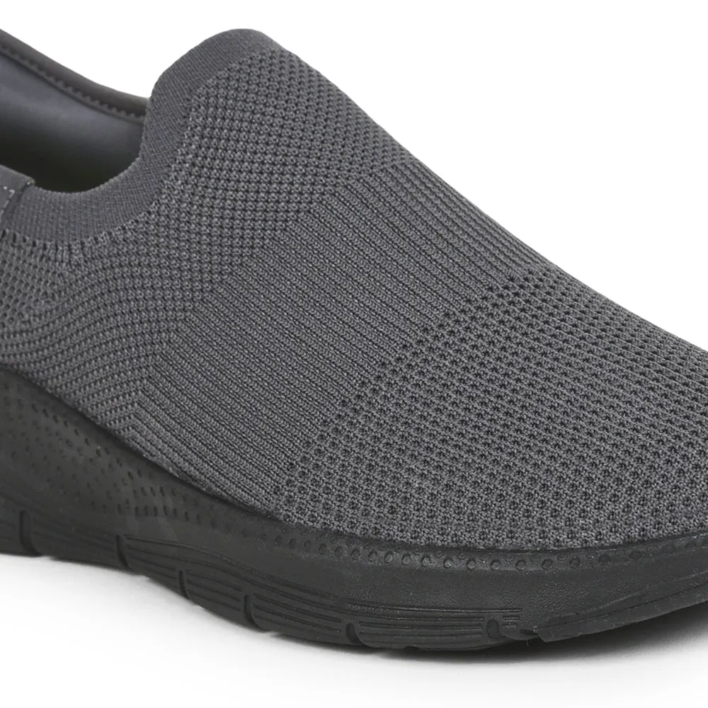 Leap7x By Liberty Men EAZY-M Grey Sports Non Lacing Shoes