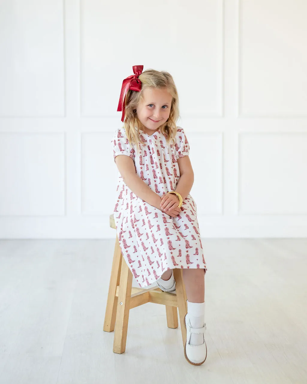 Maroon Boots Catherine Dress