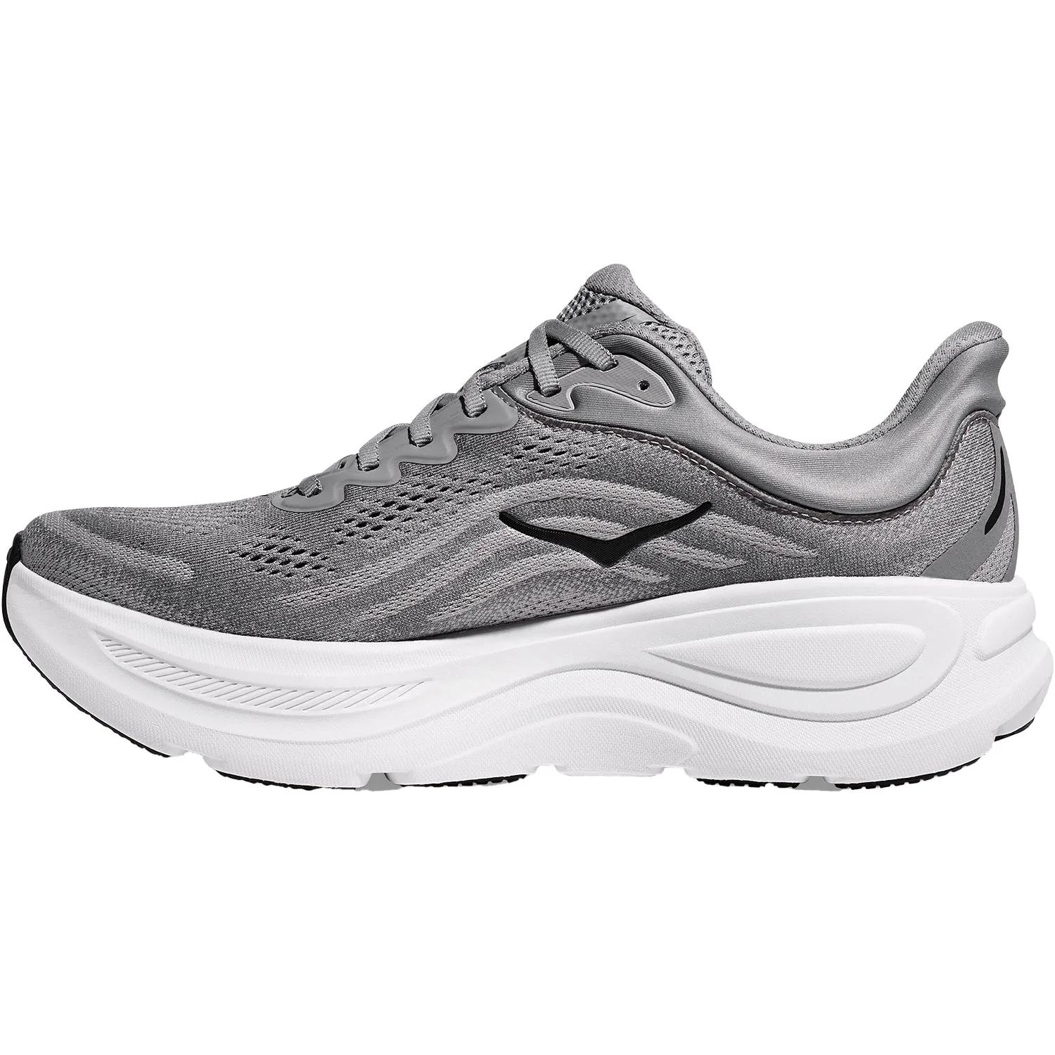 Men's Hoka Bondi 9 Galactic Grey/Stellar Grey Mesh