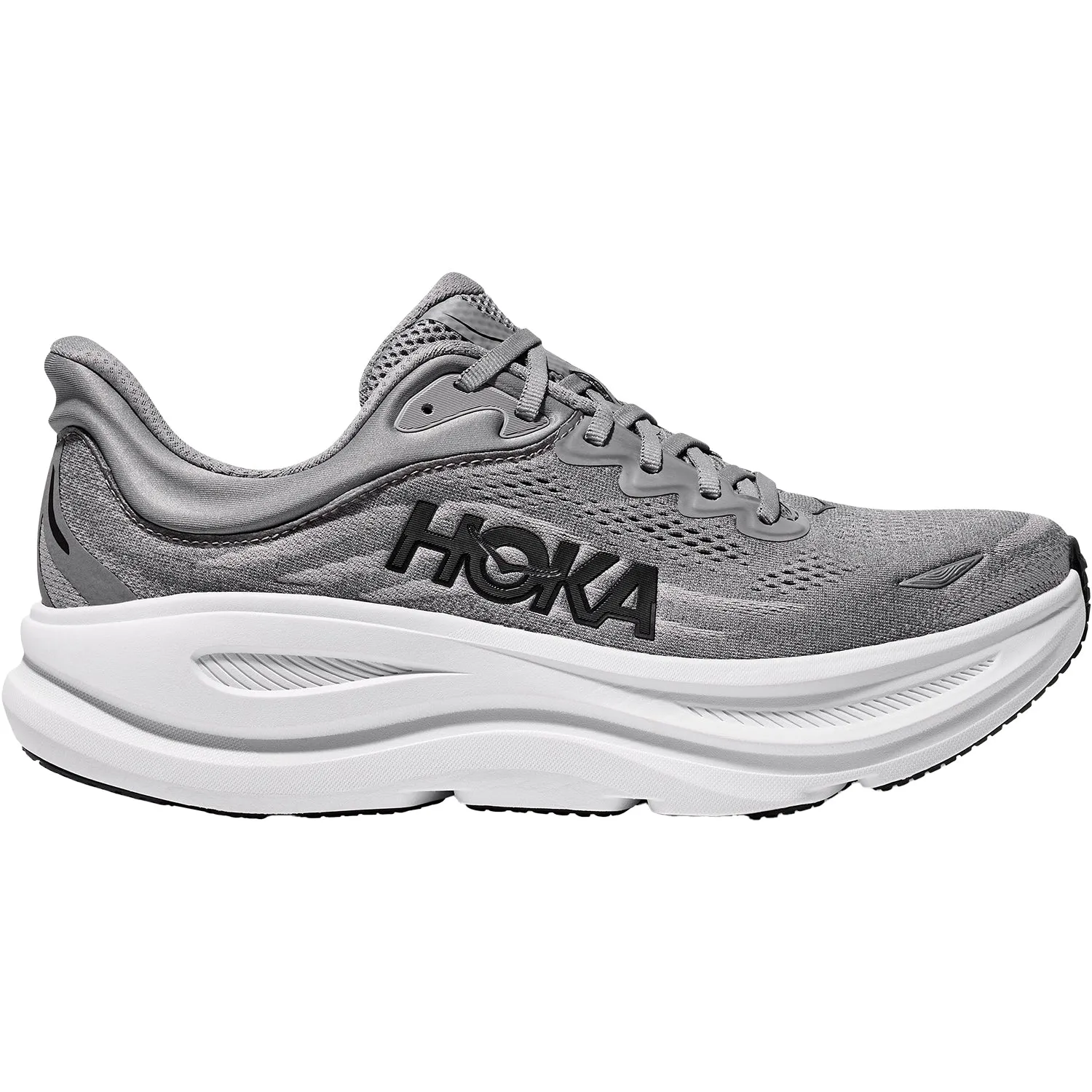 Men's Hoka Bondi 9 Galactic Grey/Stellar Grey Mesh