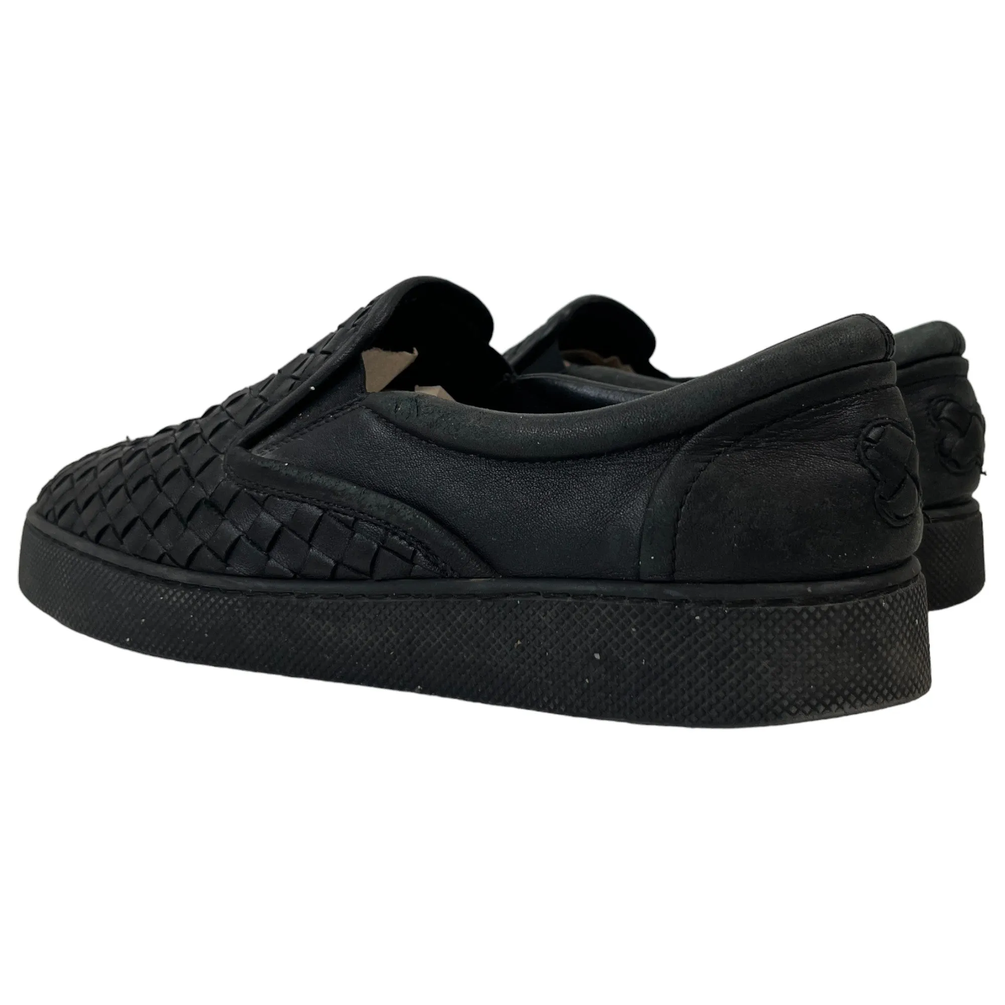 Men's Woven Low Trainers Black Size EU 43 / UK 9