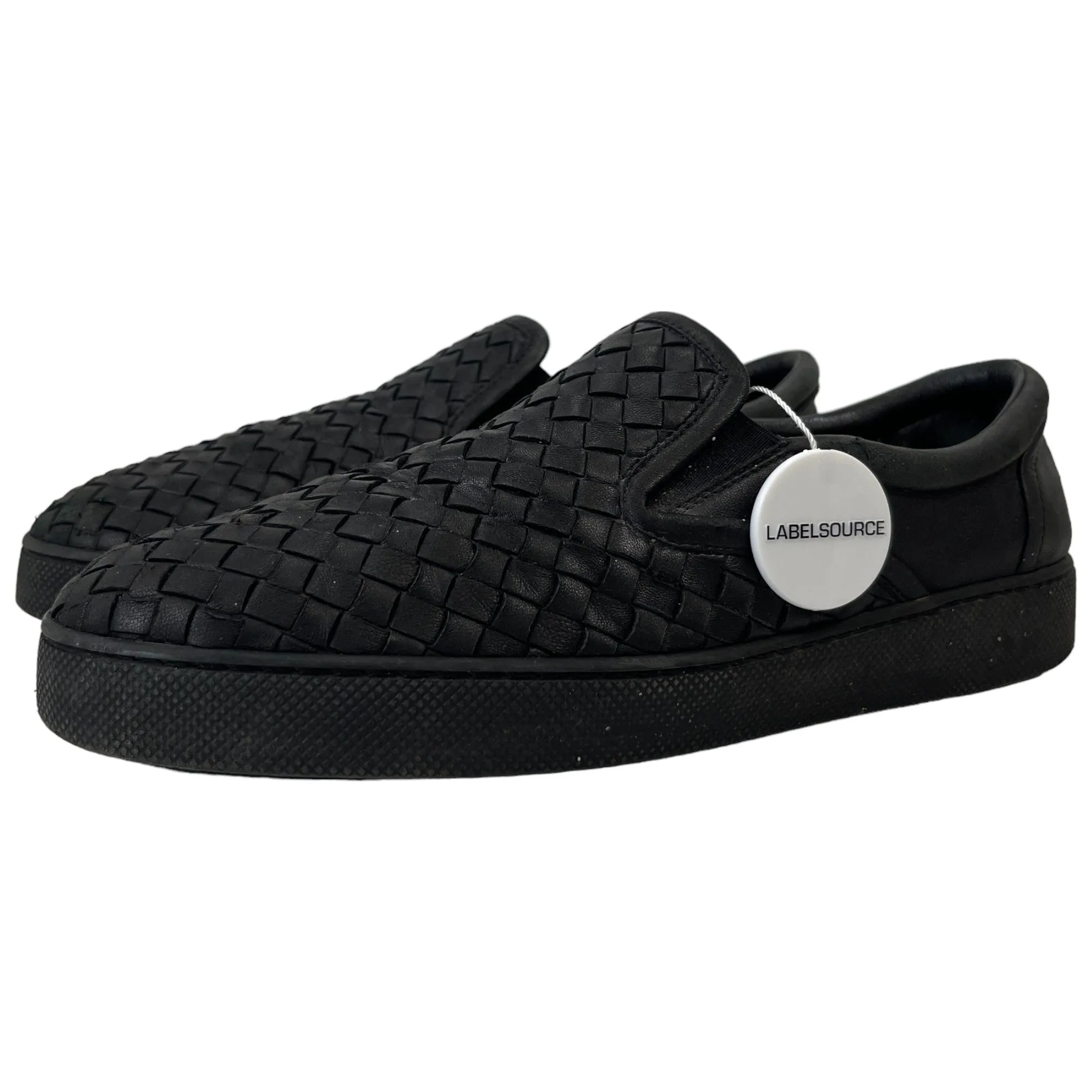 Men's Woven Low Trainers Black Size EU 43 / UK 9