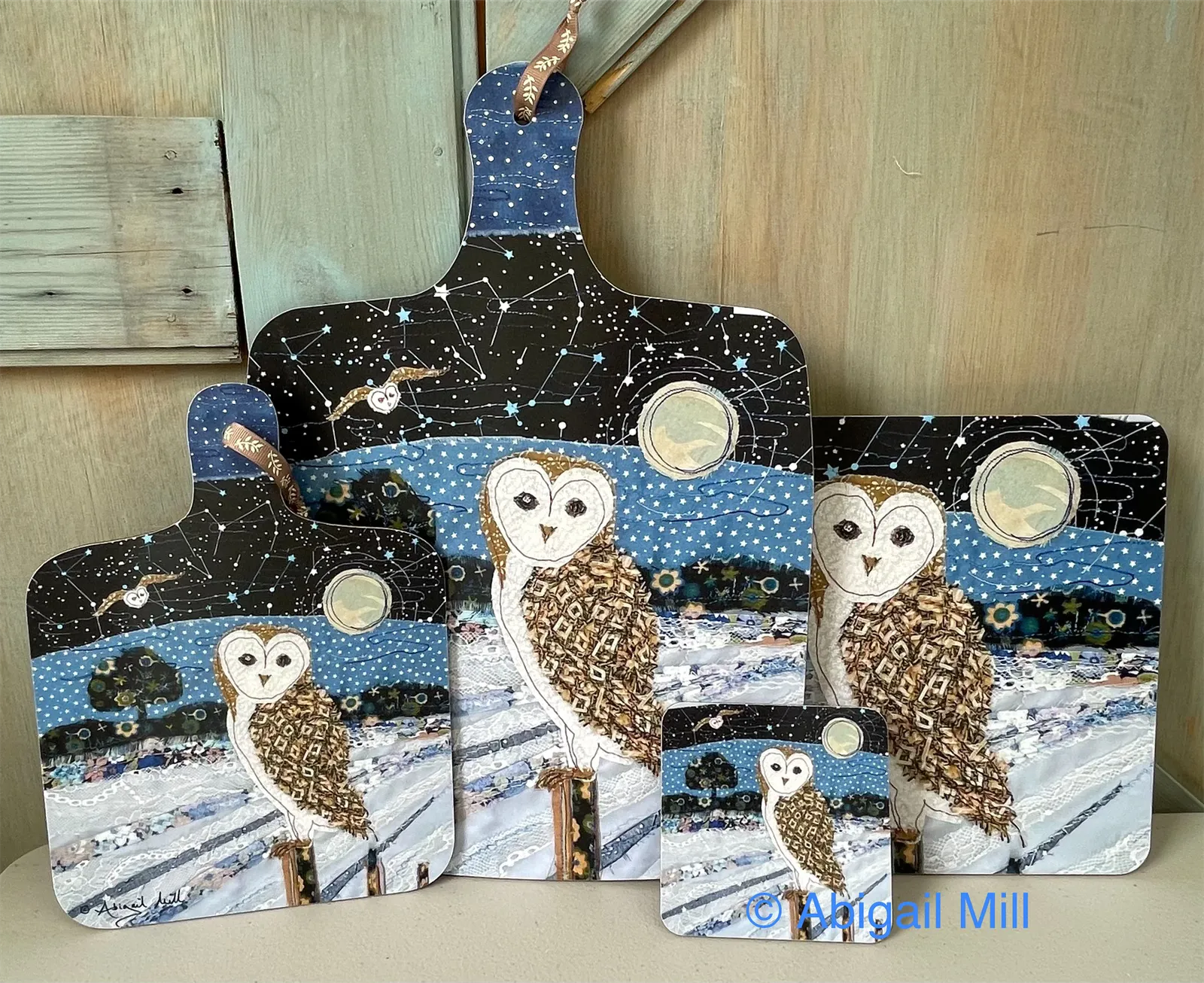 Midnight Owl - Large Chopping Board