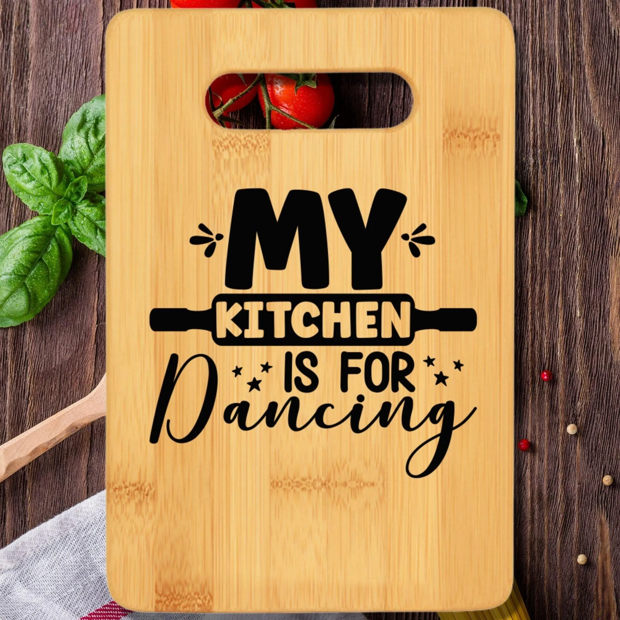 My Kitchen is for Dancing Cutting Board v3