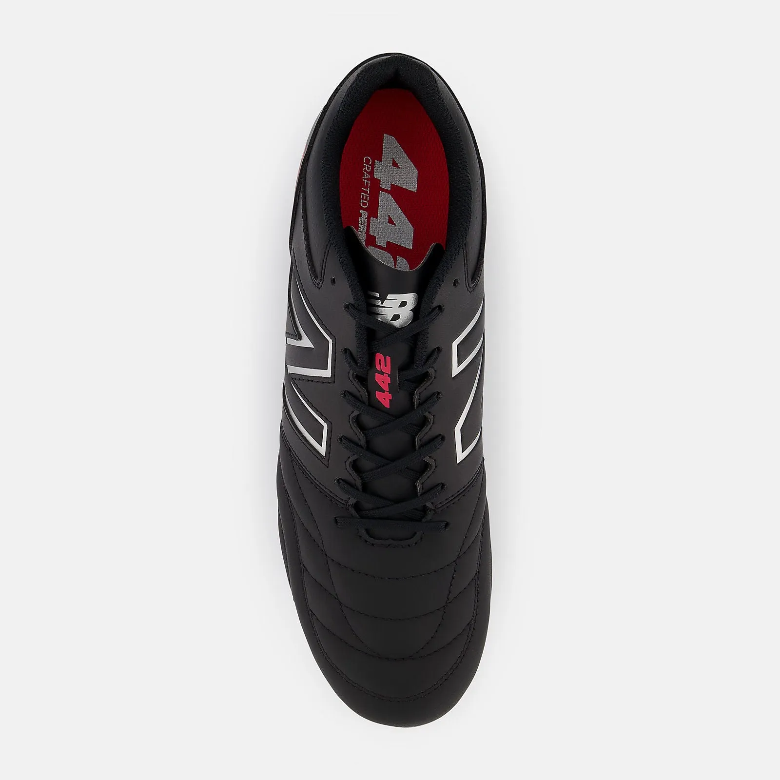 New Balance 442 V2 TEAM FG (2E) Boots - Black/White