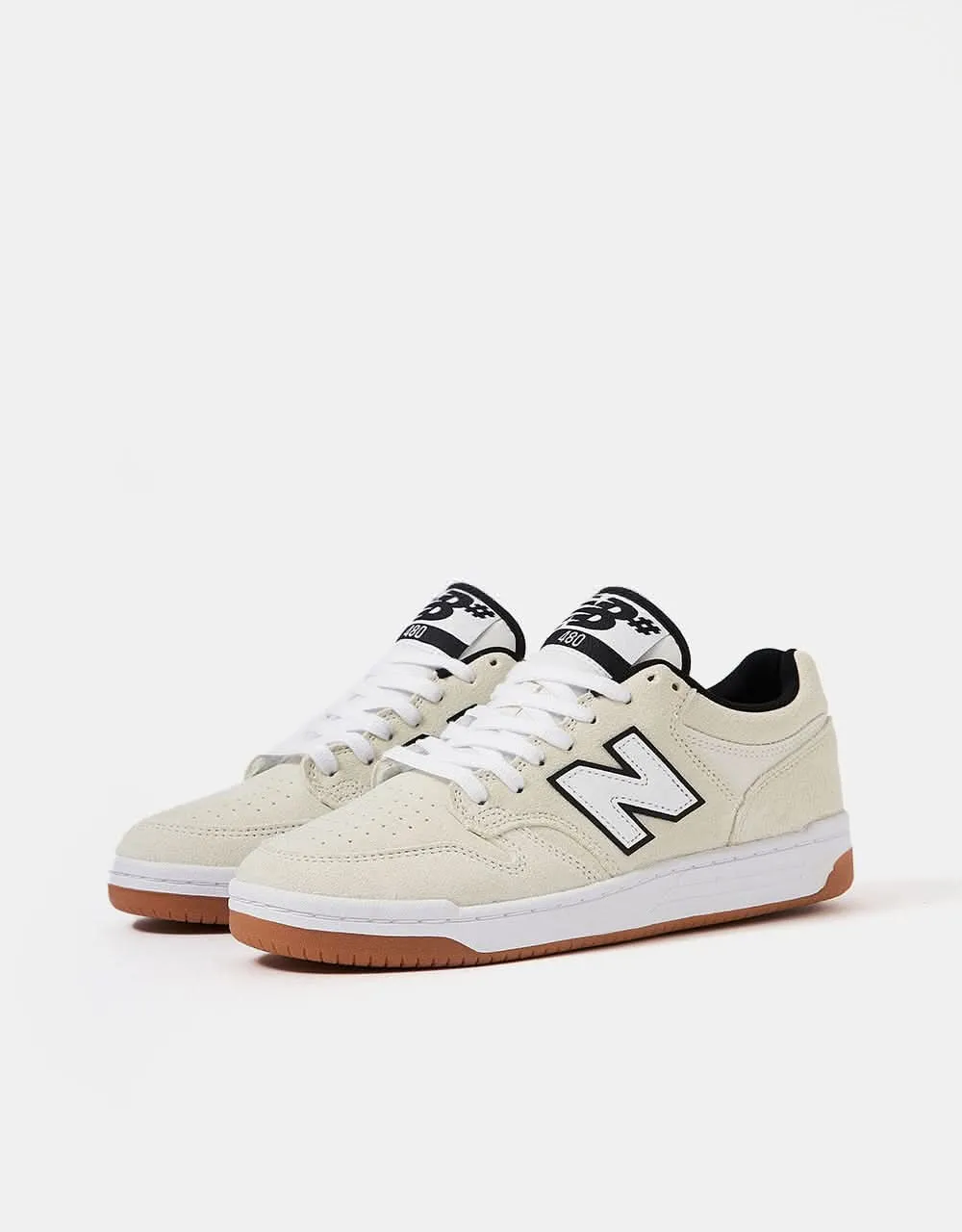 New Balance Numeric 480 Skate Shoes - Cream/White