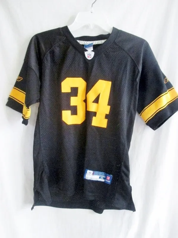 NFL PITTSBURGH STEELERS MENDENHALL 34 FOOTBALL Jersey Top BLACK 10-12 OnField Reebok