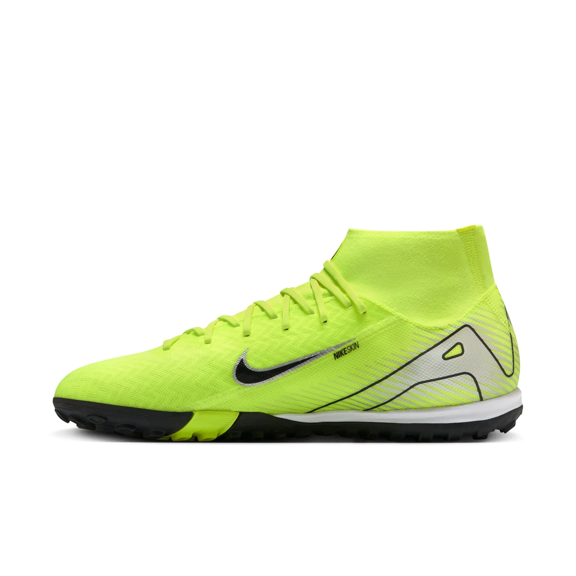 Nike Air Zoom Mercurial Superfly 10 Academy TF Turf Soccer Cleats  - Volt/Black