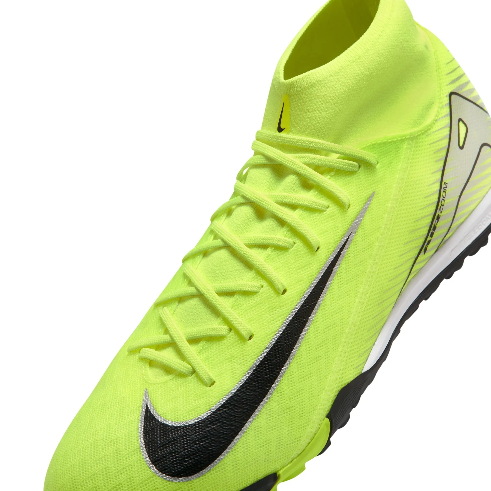 Nike Air Zoom Mercurial Superfly 10 Academy TF Turf Soccer Cleats  - Volt/Black