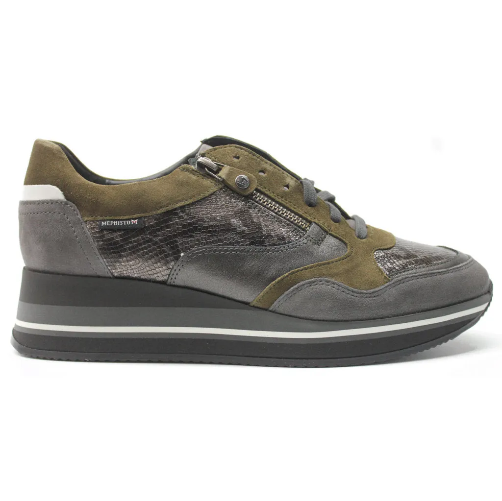 Olimpia Velvet Leather Women's Walking Trainers