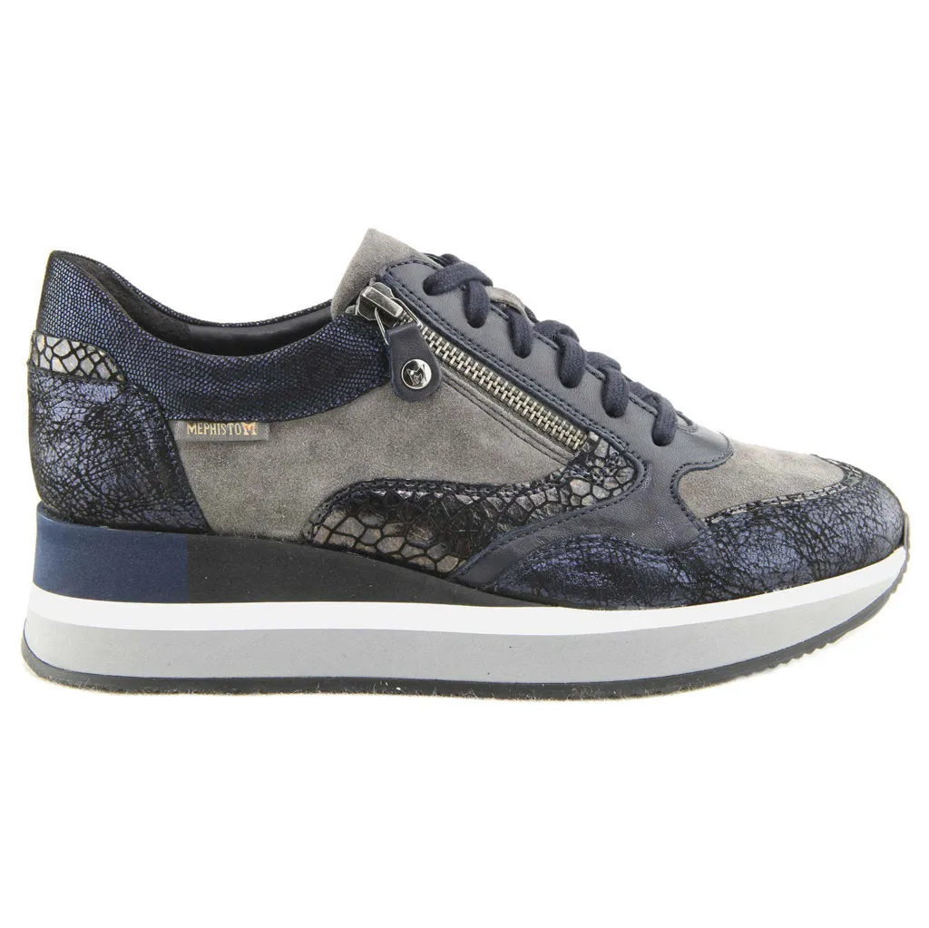 Olimpia Velvet Leather Women's Walking Trainers