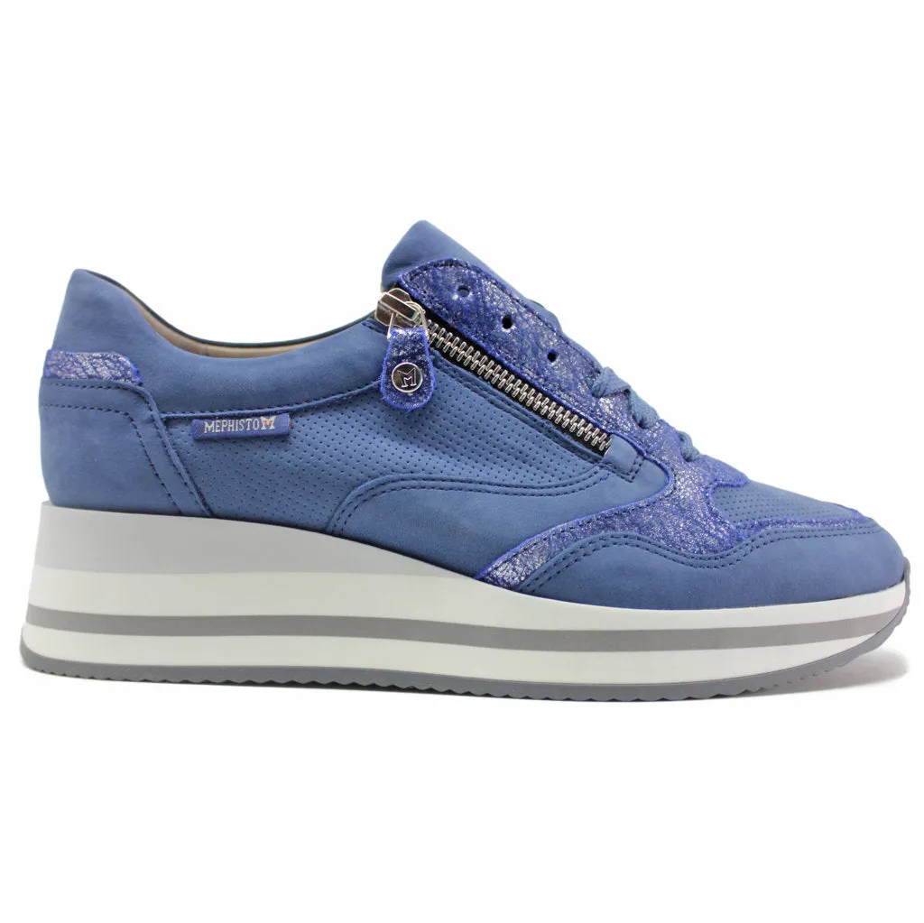 Olimpia Velvet Leather Women's Walking Trainers