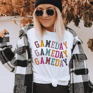 Online Exclusive | Gameday Gameday Gameday Graphic Tee in White